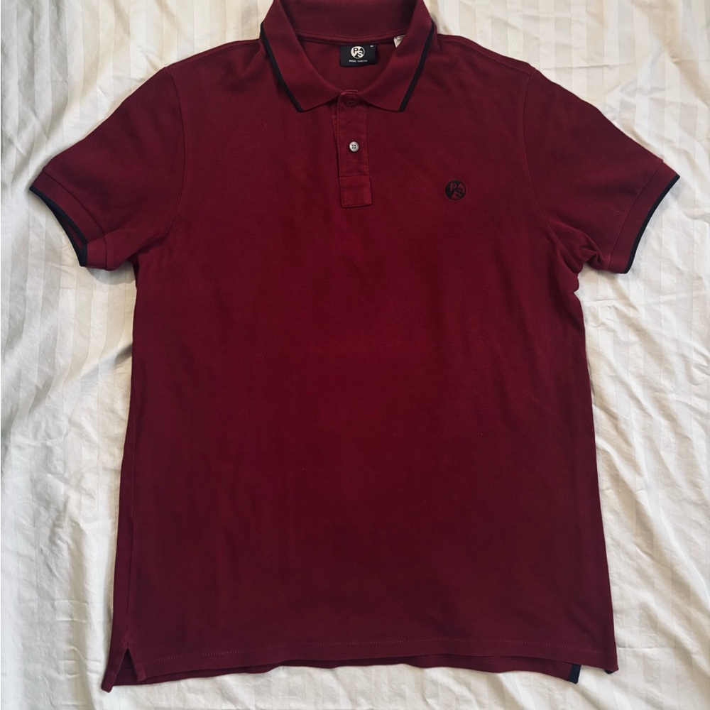 Paul Smith Deep Red Polo Shirt